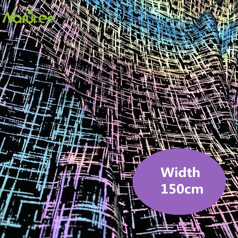 Светоотражающая Рождественская ткань 150 см для шитья своими руками Экологически