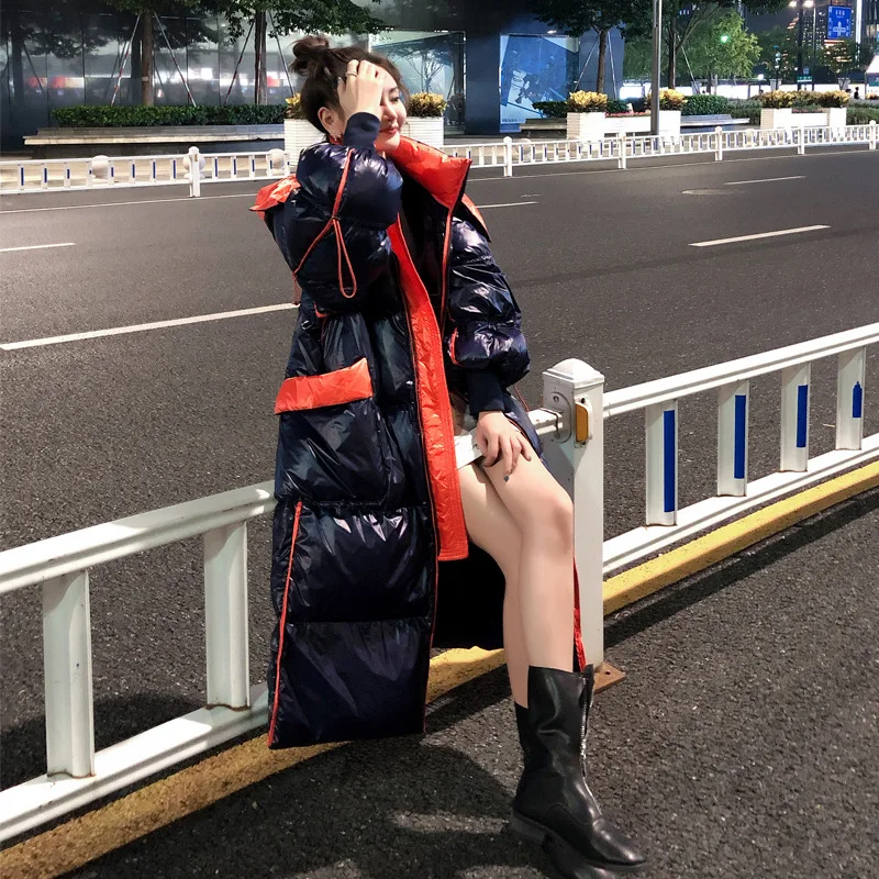 Зимняя женская куртка 2020 водонепроницаемая длинная плотный теплый пуховик