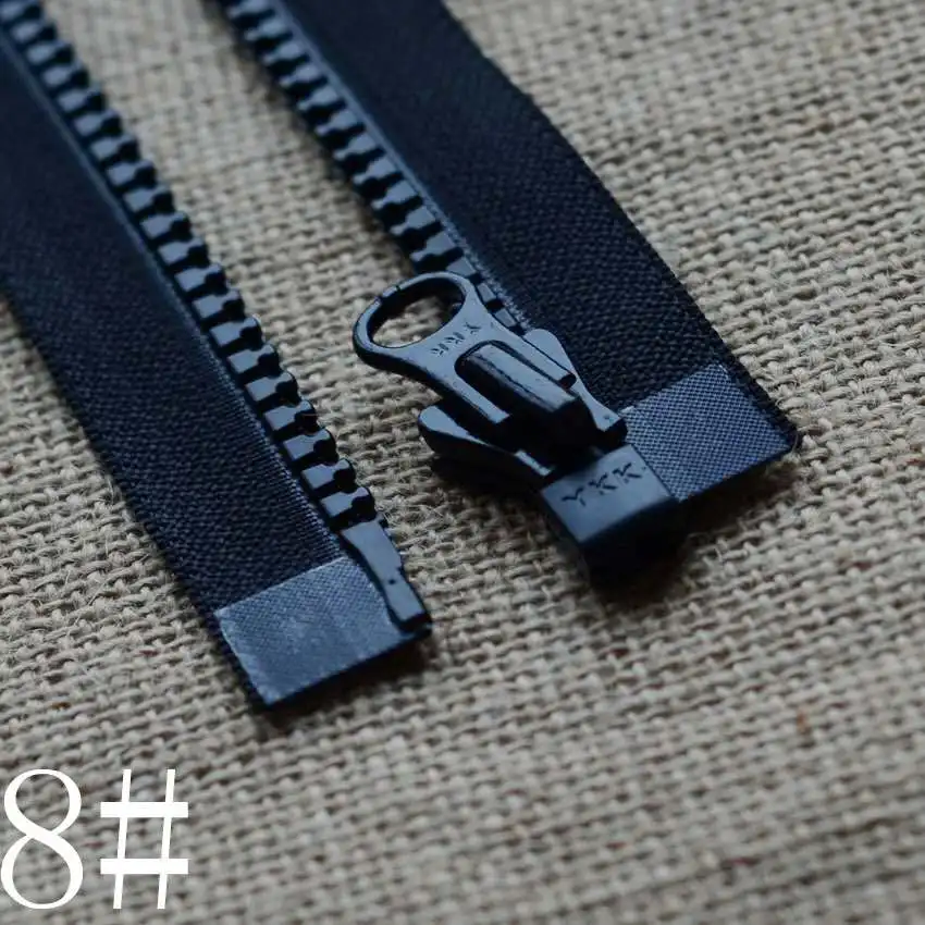 8# YKK Zipper Black Resin Plastic Long Single Open End Fastener Repair Replacement for Coat Jacket Sewing Accessories Wholesale | Дом и сад
