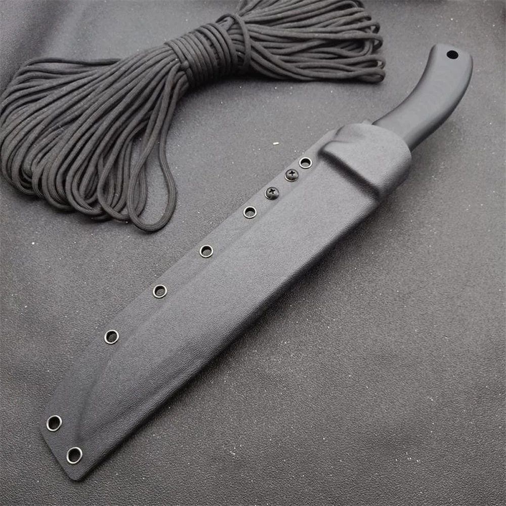 

LARGE Tactical Fixed Blade knife DC53 Blade G10 Handle Camping Hunting Outdoor Knives EDC Tool Crazy Dog