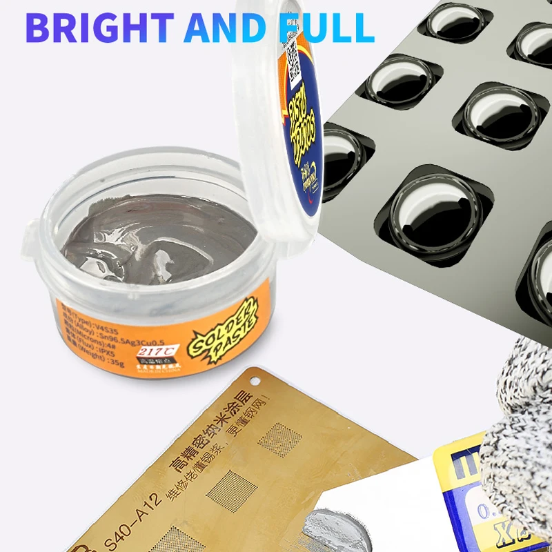 Паяльная паста MECHANIC с высокой/низкой температурой бессвинцовый флюс без очистки