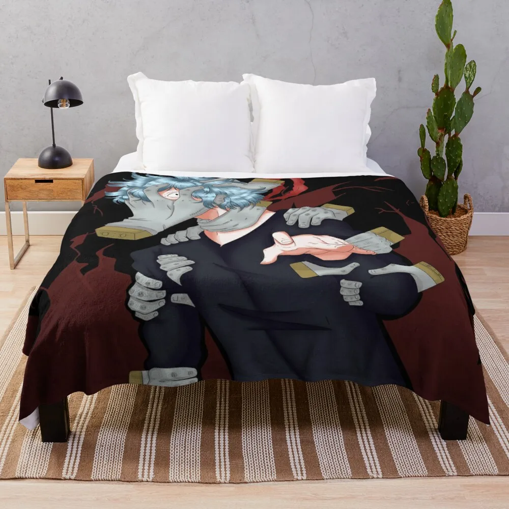 

Роскошные одеяла Tomura Shigaraki, Сверхмягкие одеяла с принтом для семейного автомобиля и дивана, летние офисные одеяла