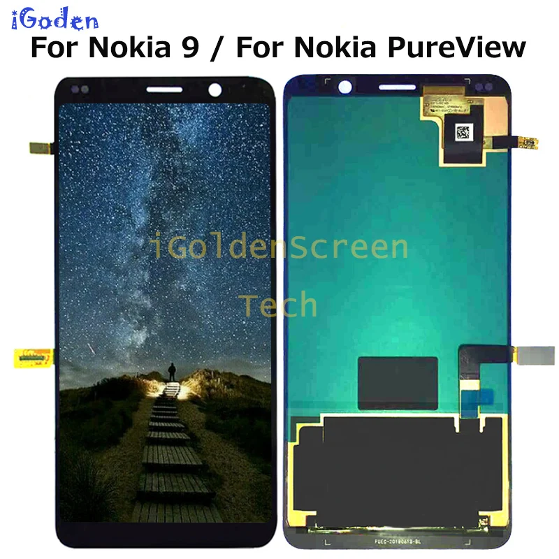 For Nokia 9 LCD Display Touch Screen Digitizer TA-1004 TA-1005 PureView C9 Replacement | Мобильные телефоны и аксессуары