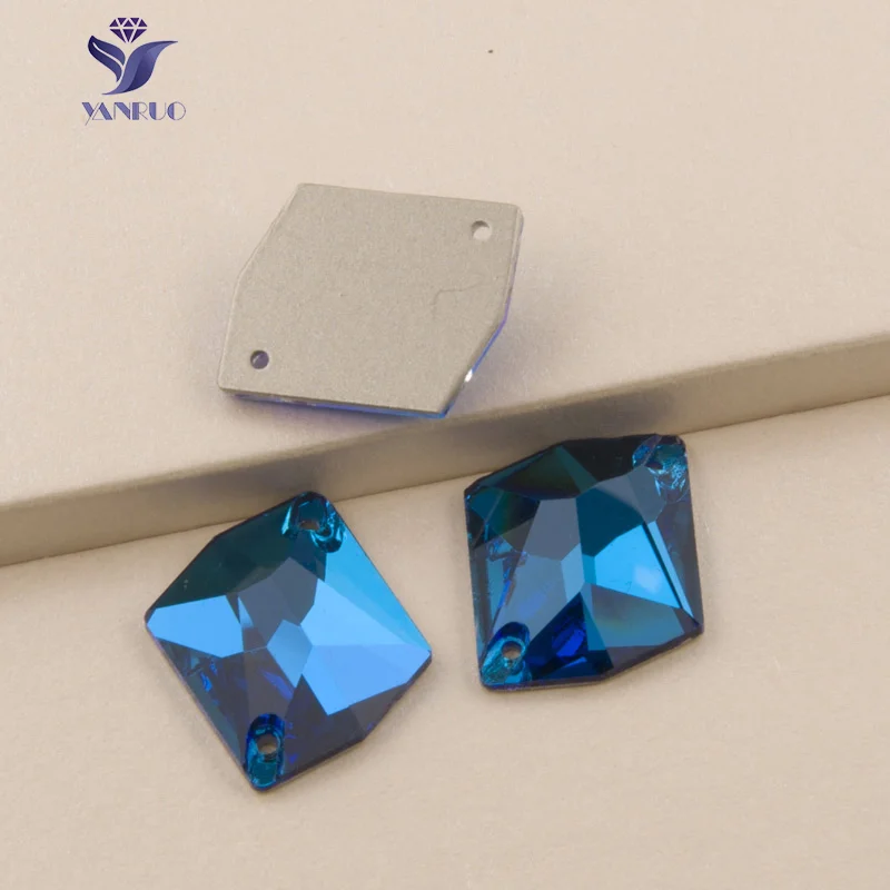 YANRUO 3265 космический синий циркон стекло хрусталь Пришивные стеклянные камни