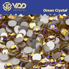 VDD хрустальные фиолетовые высококачественные стеклянные кристаллы разразы 3D аксессуары для ногтевого дизайна стразы с плоской задней стороной Камни DIY ремесла украшение