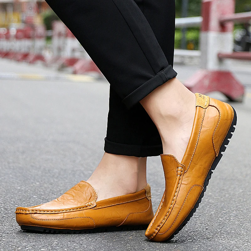 Мужские повседневные лоферы воздухопроницаемые Лоферы для вождения в