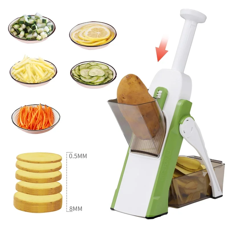 

Manual Vegetable Slicer Multifunctional Mandoline Slicer Foldable Grater Fruit Chopping Artifact Grater Set Kitchen Accessories