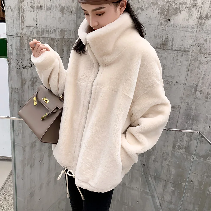 

Высококачественная TF карта с фактическим ваты шуба осень-зима 2021 Женская куртка в Корейском стиле; Простые Женские пальто Casaco Feminino Zjt1703