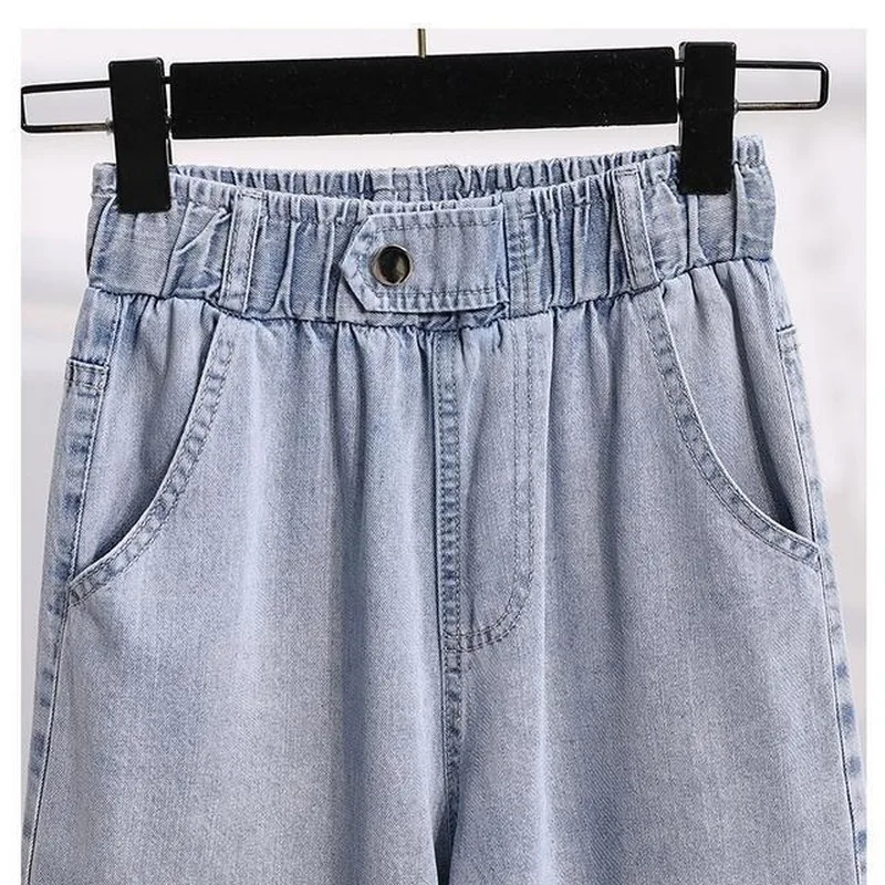 

Wide Leg Jeans Women Spring and Summer Plus Size High Waist Pants Straight Loose Women Pants