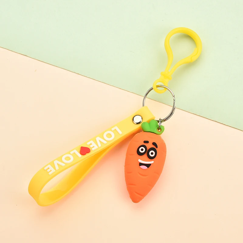 С фруктовым принтом в виде Арбузов цепочка для ключей поворота ананас брелки