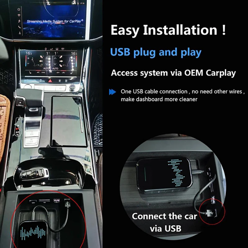 Беспроводной Автомобильный плеер Carplay 4 + 32 ГБ Android | Автомобили и мотоциклы