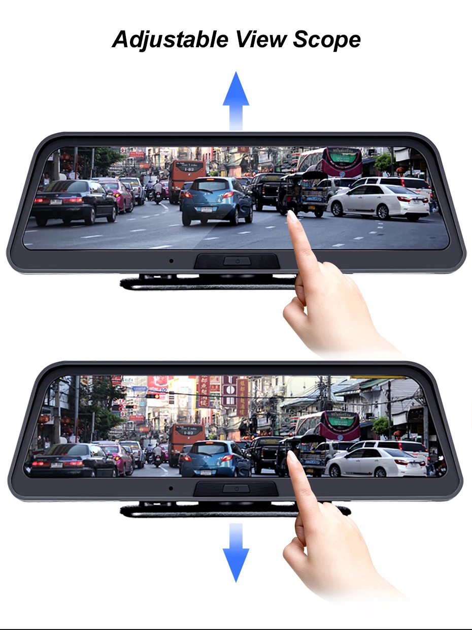 Bluavido 1" потоковая 4G ADAS Smart dash cam Android gps навигация FHD 1080P Автомобильное видео Двойная камера WiFi удаленный живой мониторинг