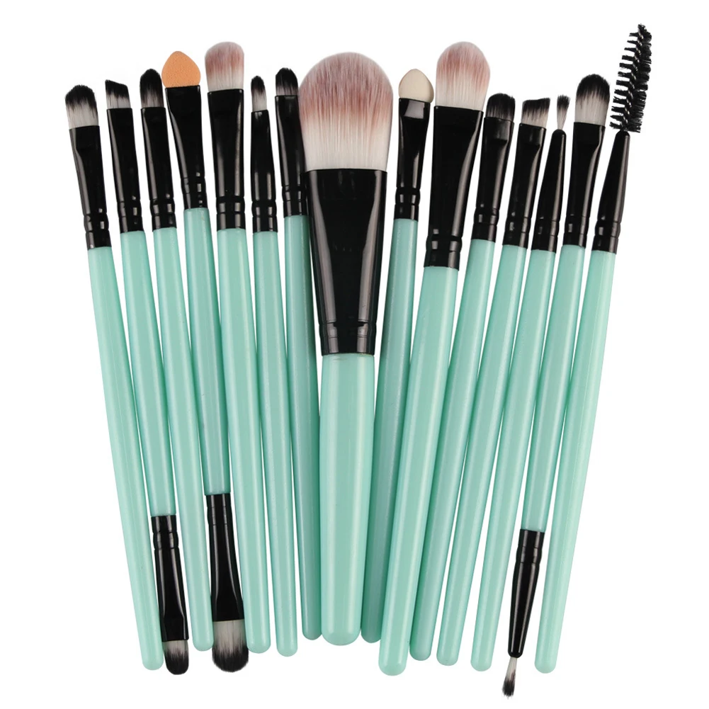 

15 PCS Makeup Brushes Set Eye Shadow Blending Eyeliner Eyelash Eyebrow Blush Make Up Brush Tools Kit Beauty Cosmestic Brushes