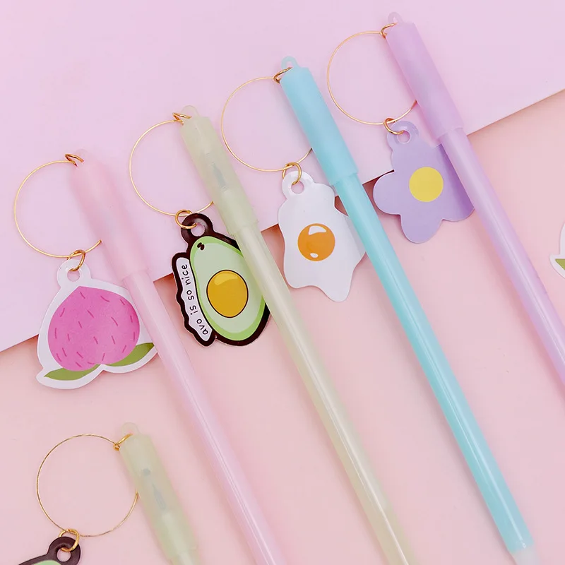 0 38 мм Милая ручка в форме персика и авокадо чернильная рекламный подарок