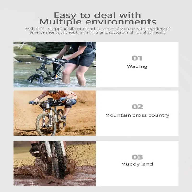 INWA MZ-360 Wireless Bluetooth Bicycle Portable Speaker TF USB IPX7 Waterproof And Drop-proof For Outdoor Music Sound Bike Mount |