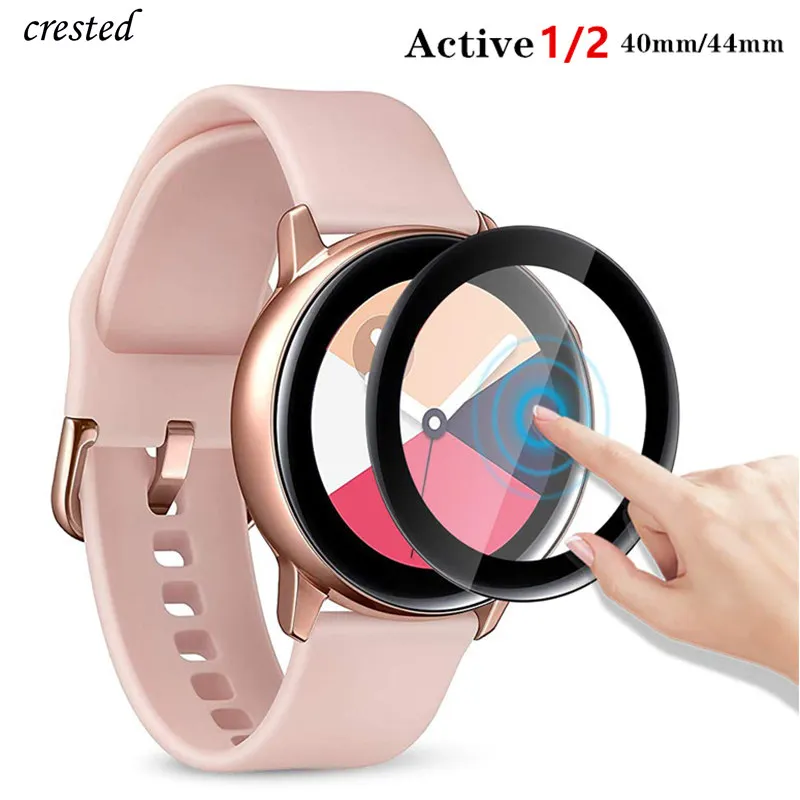Стекло для Samsung Galaxy Watch Active 2 44 мм 40 мм/46 мм/42 Gear S3 Frontier/S2/Sport 3D HD Full Film Screen Protector