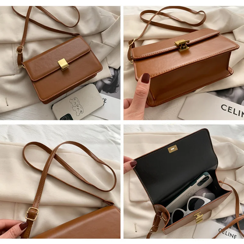 

Fashion Simple Crossbody Bags For Women 2021 New Shoulder Bag Female Designer Handbags Small Flap Messenger Bags