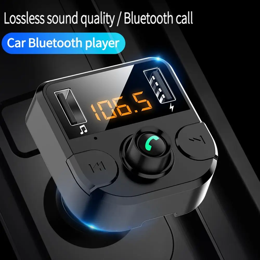 Автомобильный комплект Bluetooth fm-передатчик MP3 плеер Радио адаптер Комплект 5V 2.1A USB