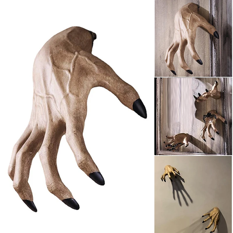 

1 шт. ужасное искусственное украшение ведьмы, настенное полимерное ремесло для дома, миниатюры на Хэллоуин