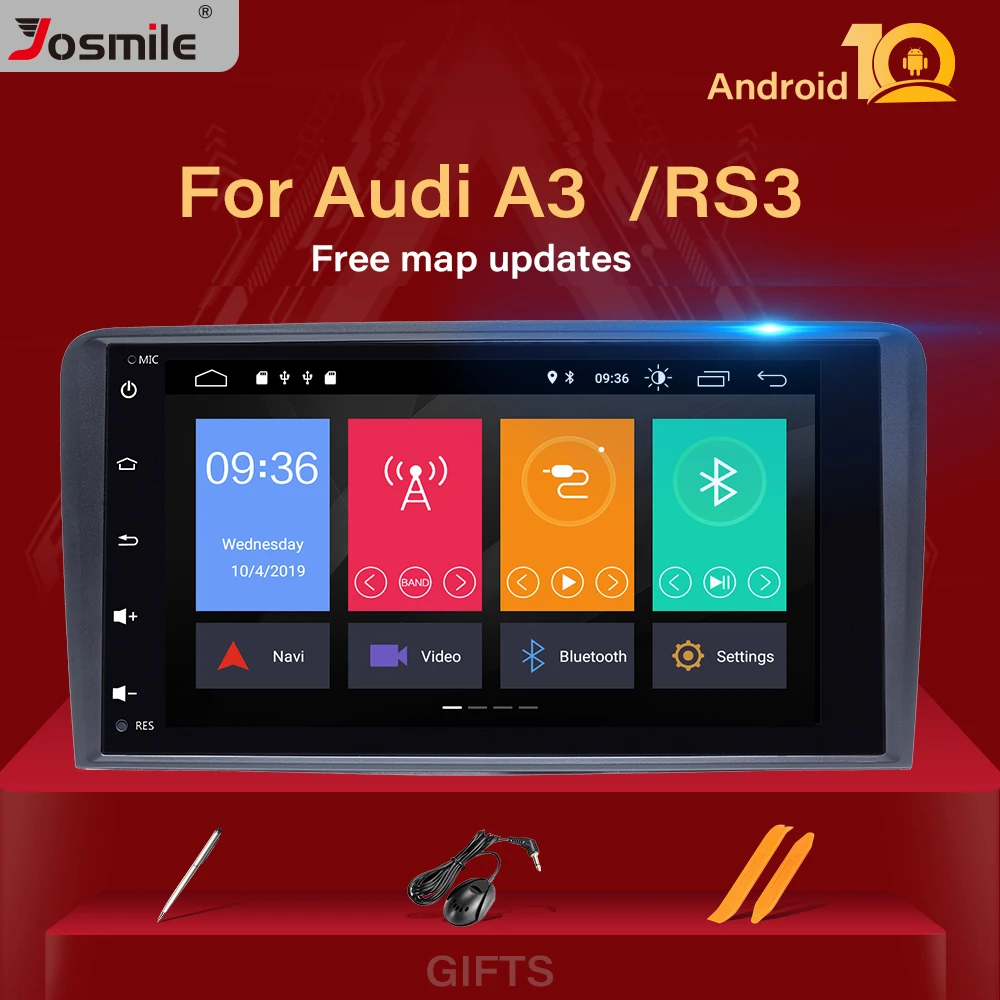 8-дюймовый автомобильный радиоплеер DSP Android 10 для Audi A3 8P S3 2003-2012 RS3 Sportback головное