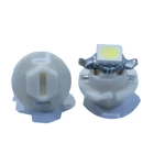 Лампы приборной панели автомобиля, 10 шт.лот B8.4 B8.4 B8.5 T5 5050 1SMD белые светодиодные, 12 В постоянного тока