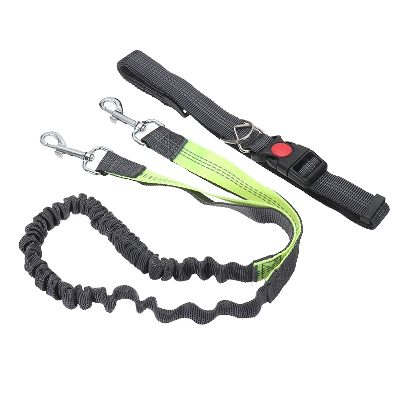 

Elastic Traction Rope Reflective Jogging Pet Dog Leash Adjustable Pet Running Belt W/ Waist Belt Hands Freely Walking Dog