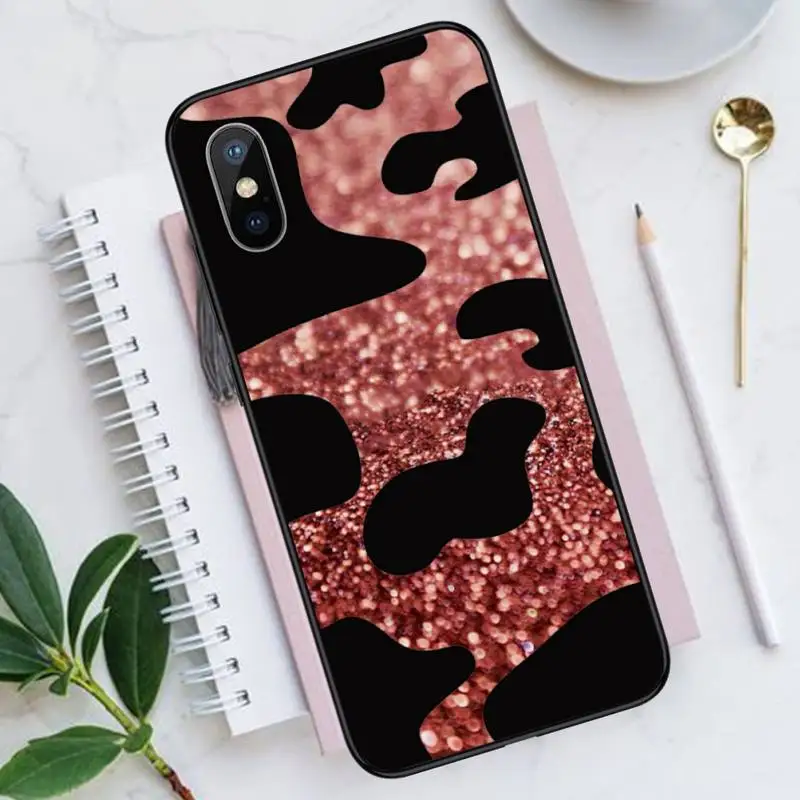 

Milk cow print pattern Phone Case for iPhone 11 12 pro XS MAX 8 7 6 6S Plus X 5S SE 2020 XR shell funda coque