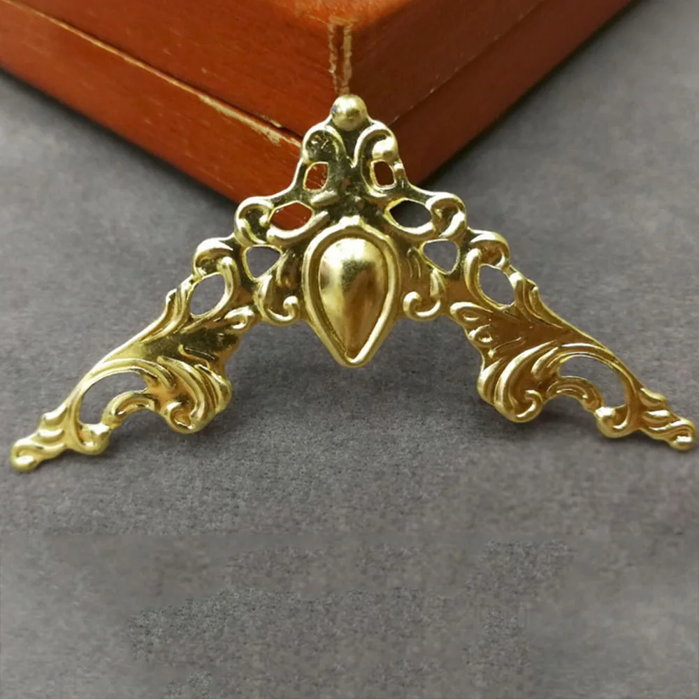 50 шт. золотой железный металлический книжный декоративный протектор для углов