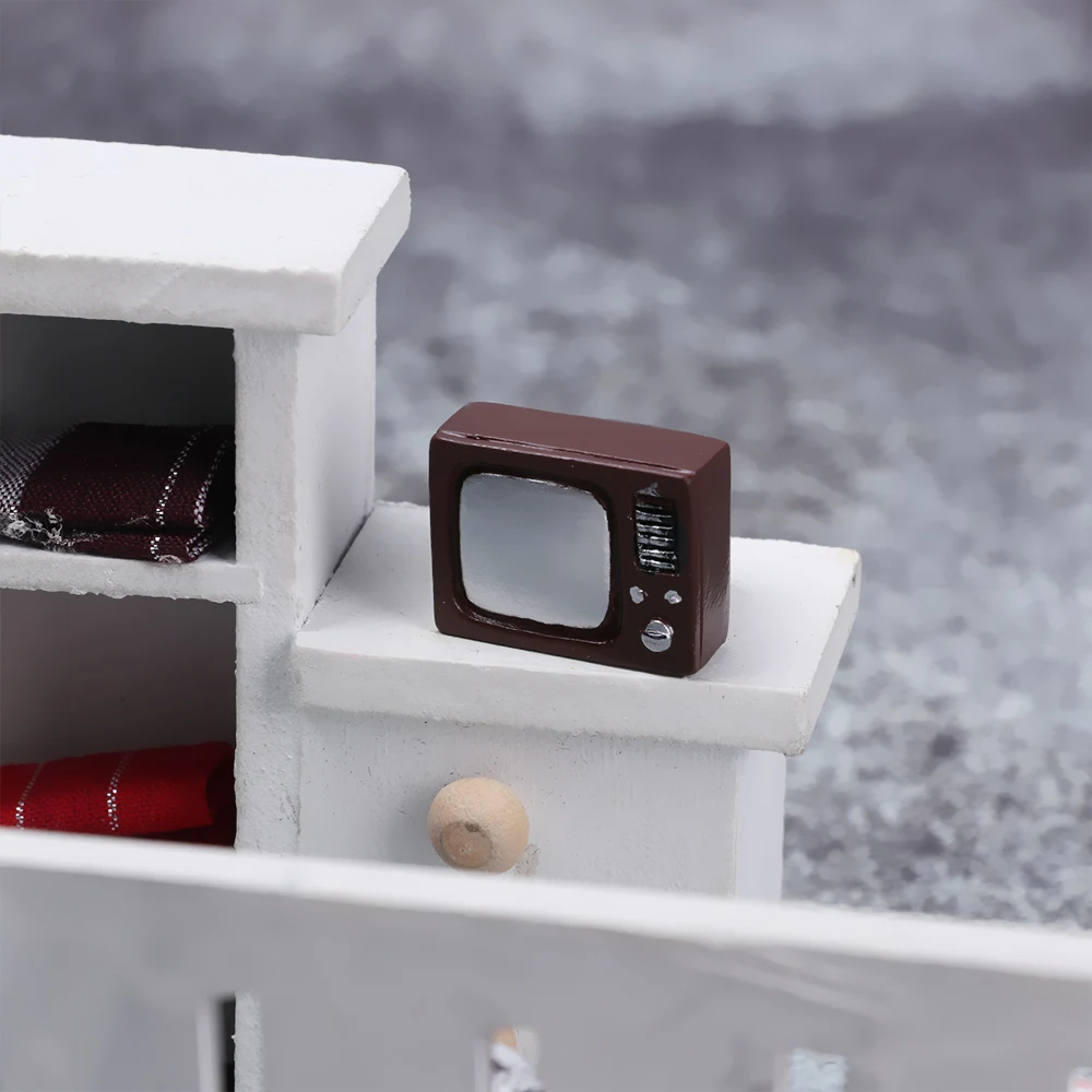 Ретро украшения для кукольного дома игрушка домашний декор телефон мини пианино