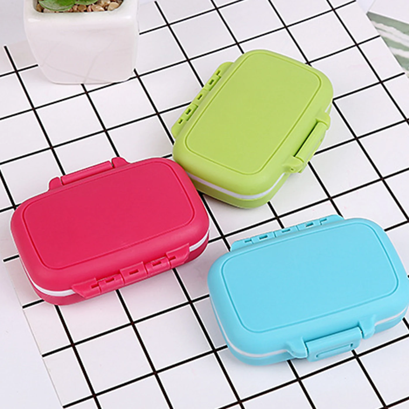 3 сетки мини таблетки чехол таблетница карманная домашнего путешествия