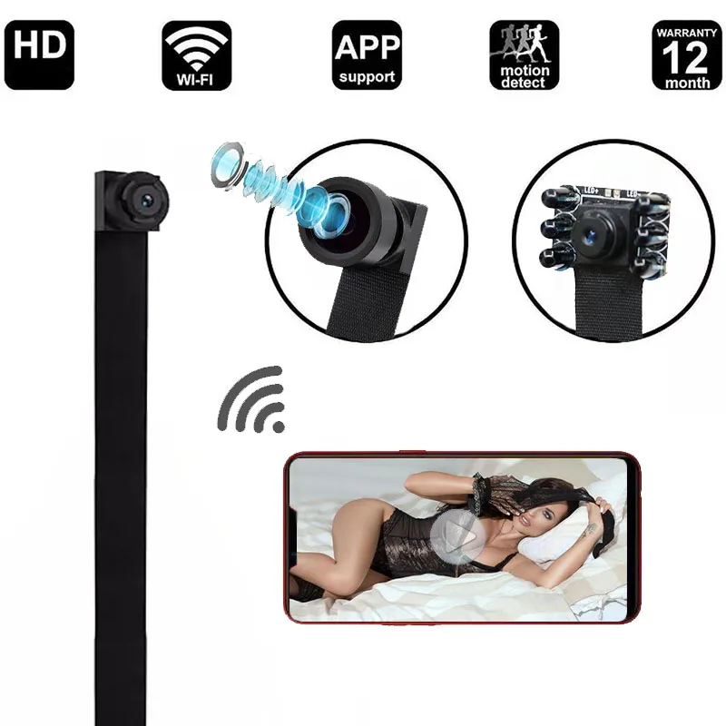 Мини-камера HD Беспроводная портативная мини-камера сделай сам с Wi-Fi IP ночным