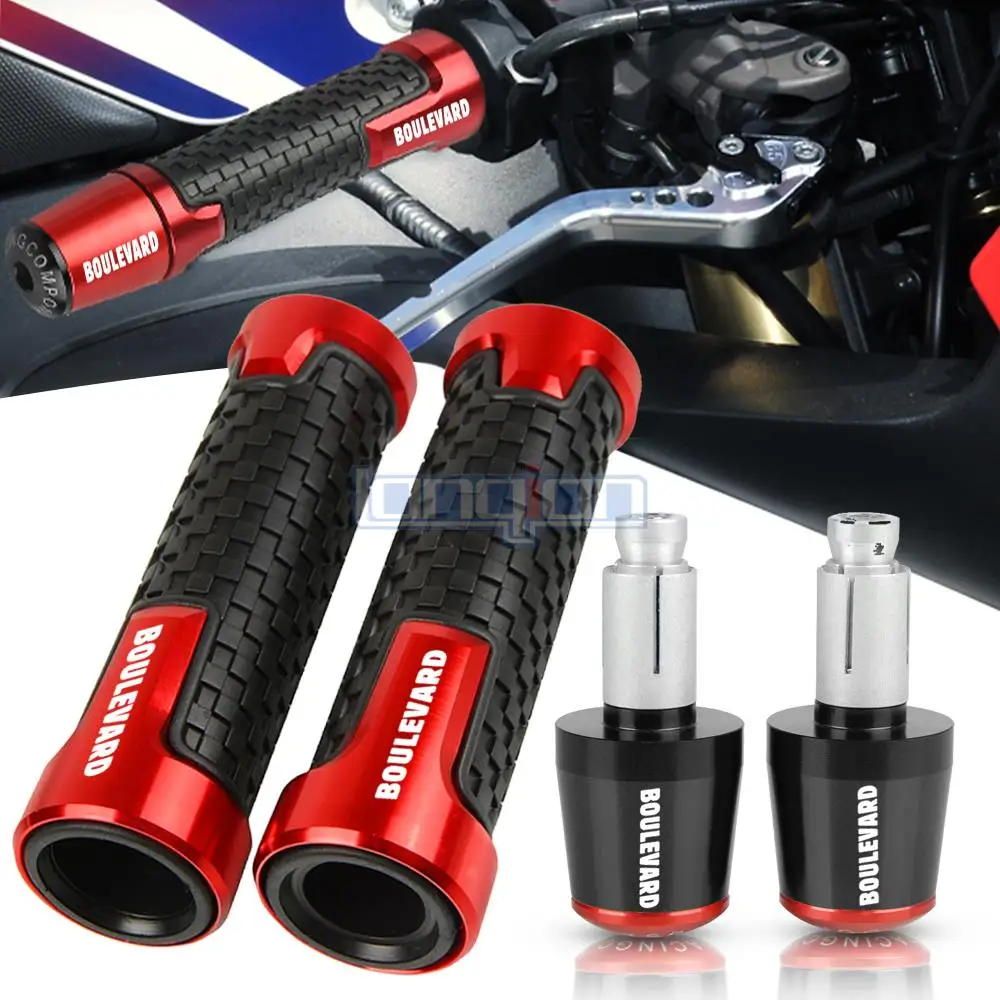 

FOR SUZUKI BOULEVARD C90 S50 S83 2005 2006 2007 Motorcycles Accessories 7/8" 22MM Handlebar Hand Grips Handle Bar End Cap Plug