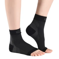 2pcs plantar fasciitis socks with arch support for men women toeless ankle compression sleeve foot pain relief ankle swelling