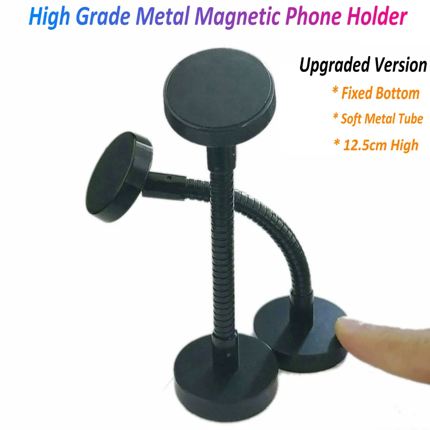 high quality desk car metal magnetic phone holder stand for smart mobile phone magnet car phone holder stand bracket mount free global shipping