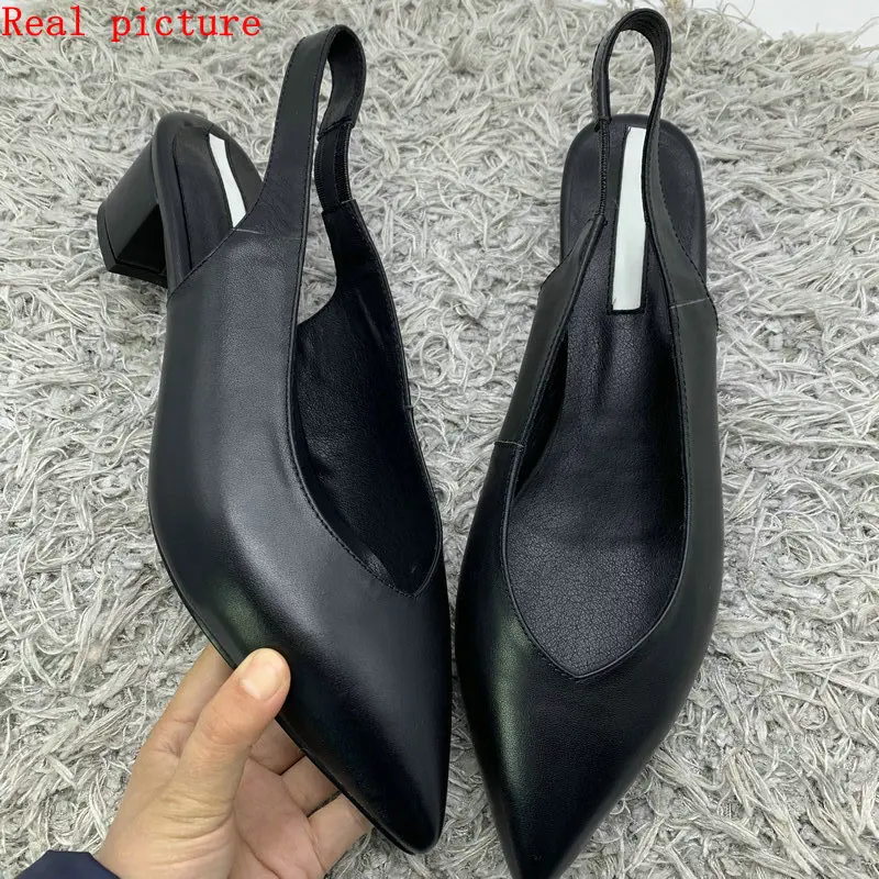 Туфли лодочки женские из натуральной кожи летняя Классическая обувь для офиса на