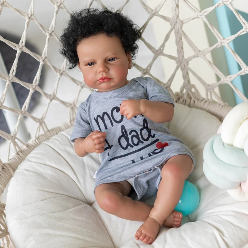 

50LE Realistic Baby Toddler Reborns Doll 20 inch Closed /Opened Eyes Baby Toy Lifelike Newborn Dolls Infant Gift with Clothes