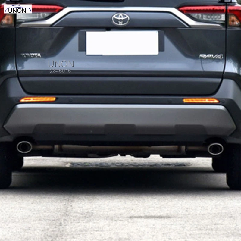 2 шт. для Toyota RAV4 красный черный отражатель заднего бампера светодиодный задний стоп-сигнал Автомобильный светильник