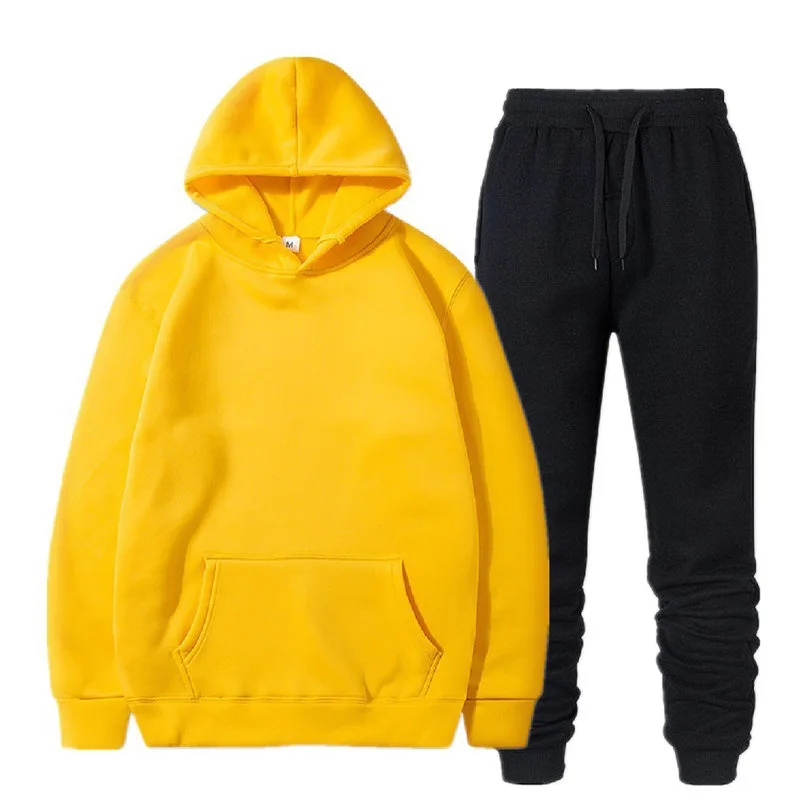 

New Men Set Hoodies+Pants Sets Male Tracksuit Men's Casual Slim Fit Sportswear Male Brand Sweat Shirts Clothing 0052
