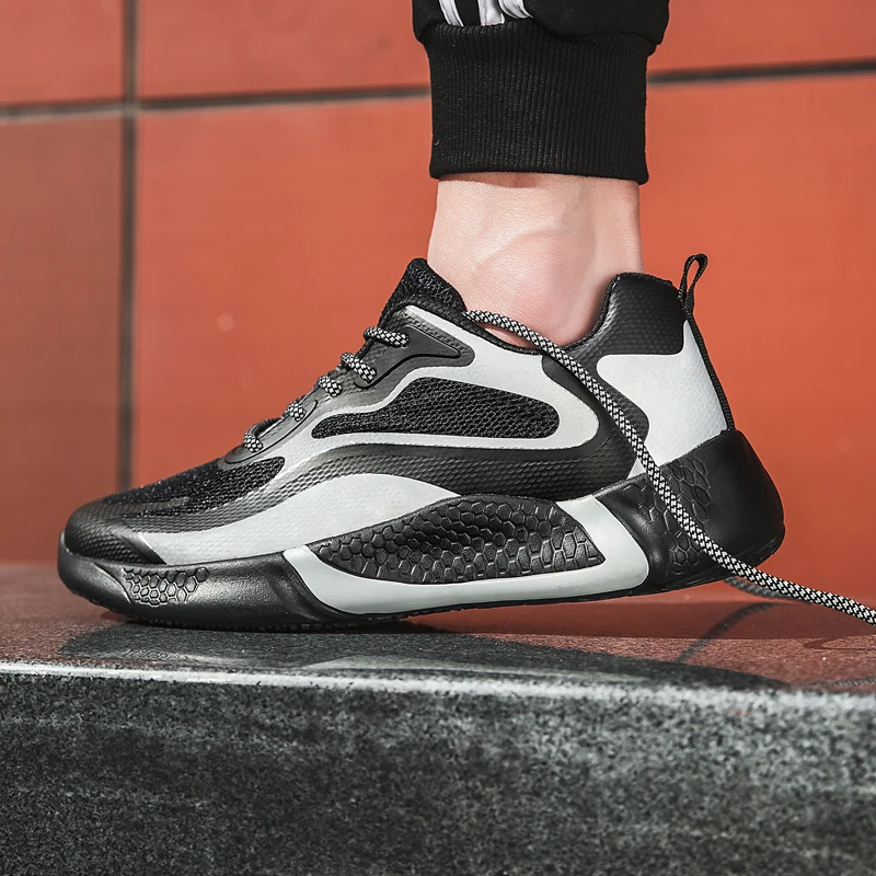 Мужские Нескользящие кроссовки для бега легкие дышащие износостойкие спорта и