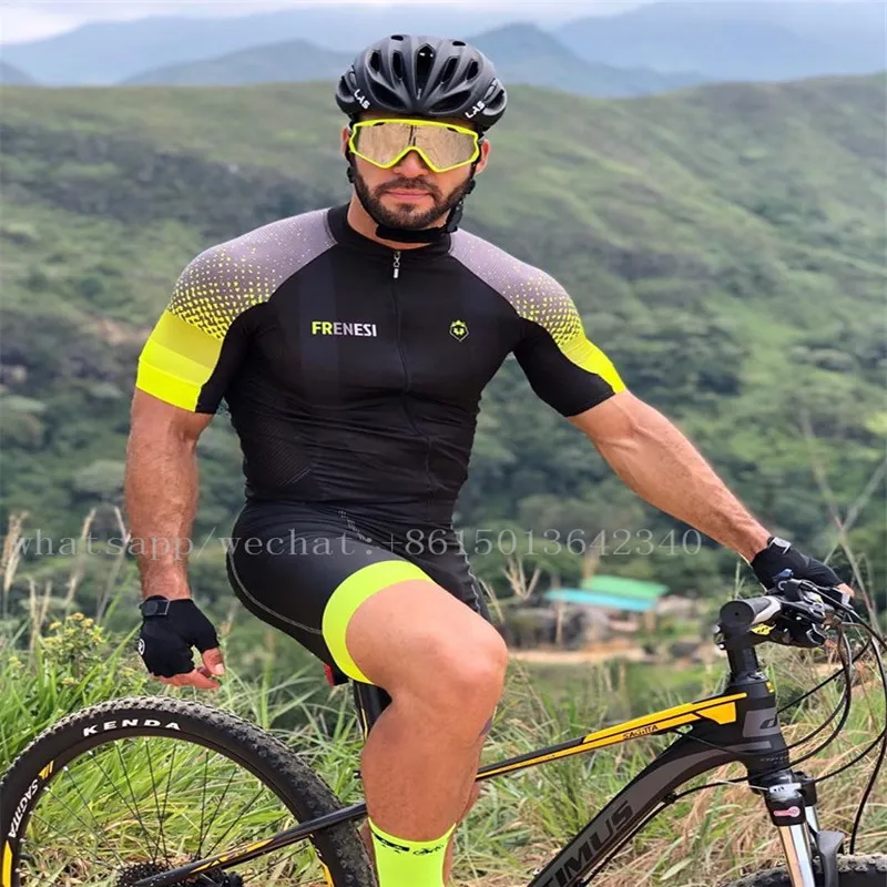man6 Frenesi pro команда триатлонный костюм для мужчин и женщин пары Велоспорт Джерси комбинезон Верховая езда ropa ciclismo набор зеленый гель pad - Цвет: man6