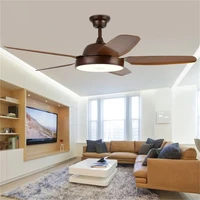 ory ceiling fan light brown with remote control 3 colors led modern decorative for home bedroom parlor dining room