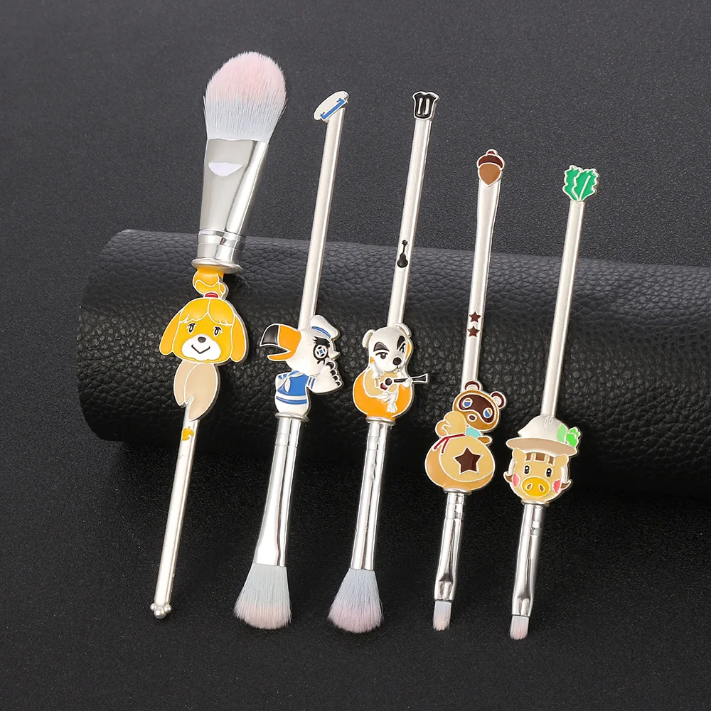 

5 Pcs Cartoon Makeup Brushes Around The Game