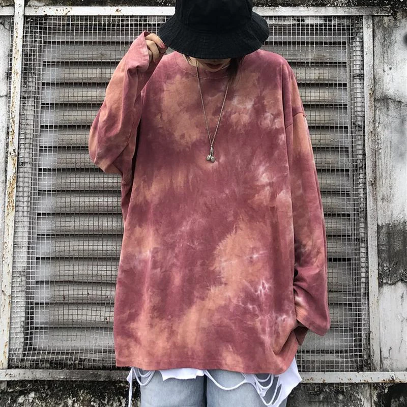 

Новинка, женская футболка с длинным рукавом, уличная одежда с Красочным Графическим Принтом, одежда в стиле хип-хоп, женские топы, футболки, ...