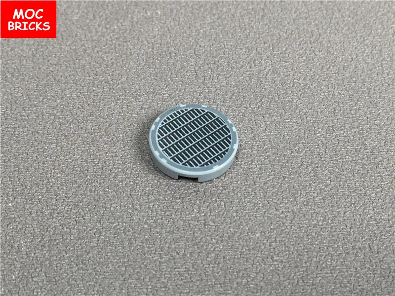 10 шт./лот MOC Круглый кубик плитка 2x2 с решеткой изящный сетчатый узор подходит для