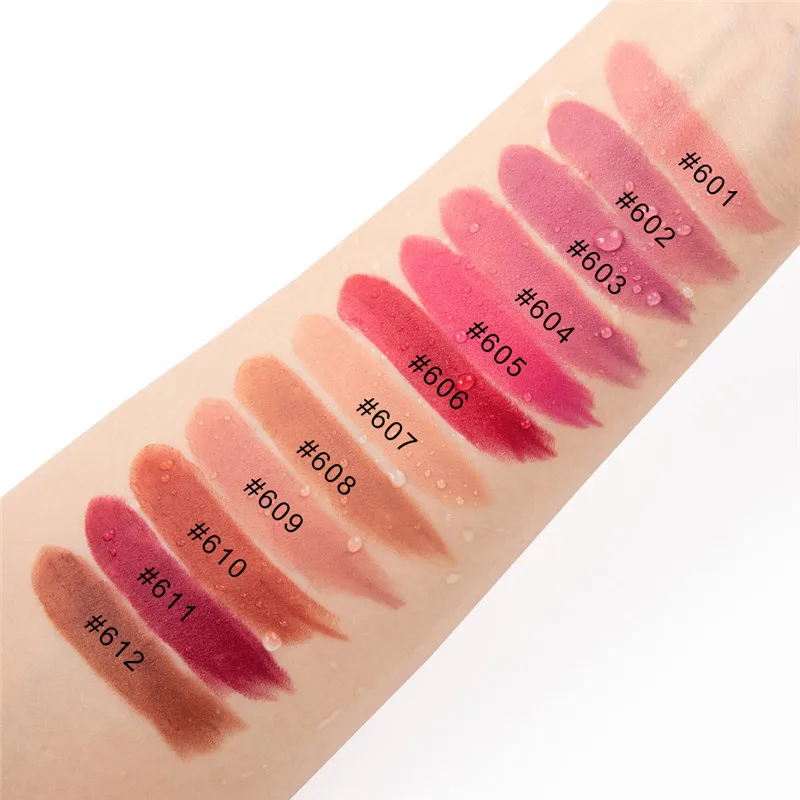 12 цветов маленькая матовая губная помада с ледяным кубом нюдовая стойкая