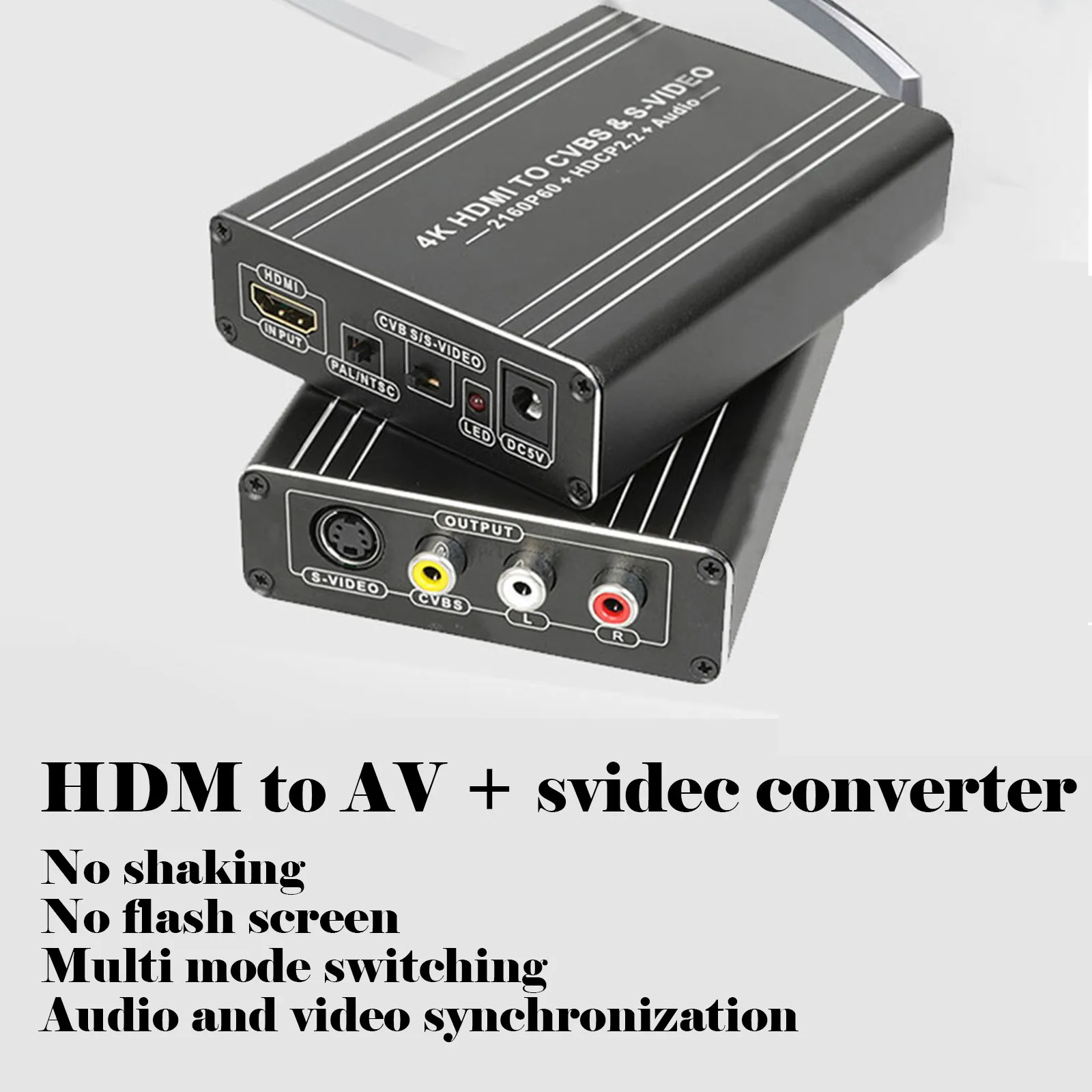3rca Av Cvbs Композитный S-видео R/l аудио в Hdmi конвертер адаптер Поддержка 720p/1080p для Ps2