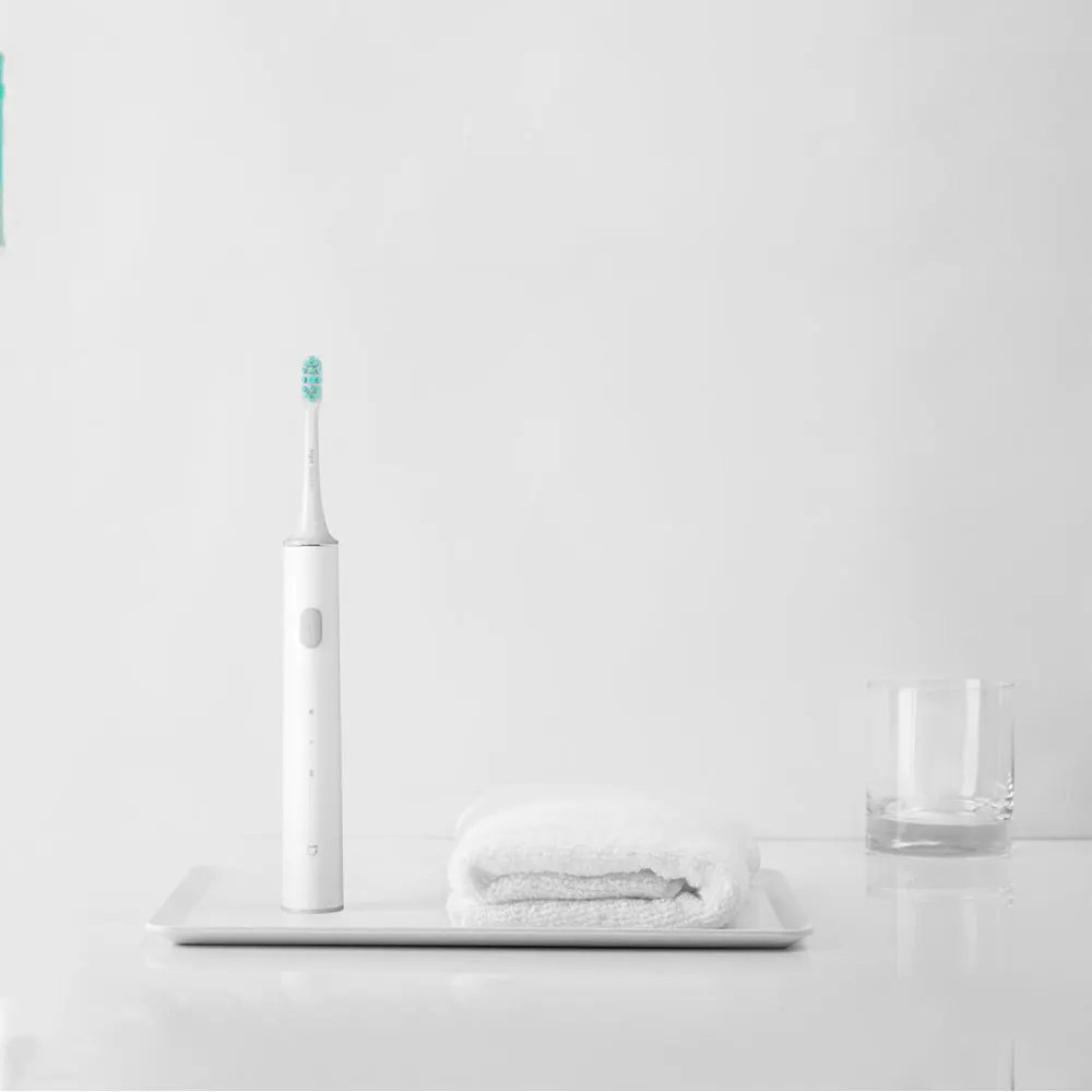 Xiaomi Mijia sonic электрическая зубная щетка T300 ультра звуковая Водонепроницаемая USB Беспроводная зарядка Глубокая чистка перезаряжаемая звуковая зубная щетка
