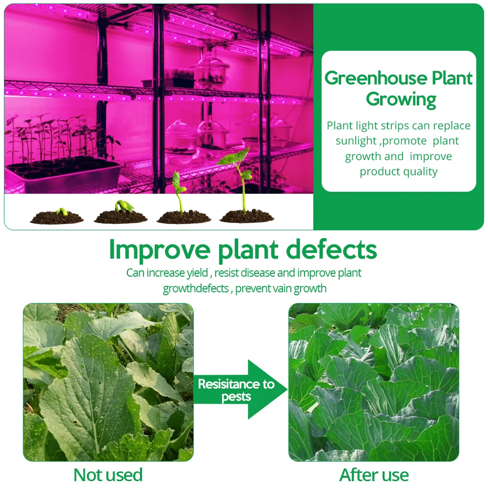 

LED Grow Light Full Spectrum 5V USB Grow Light Strip 2835 LED Phyto Lamps For Plants Greenhouse Hydroponic Growing
