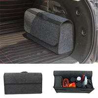 large grey anti slip car trunk compartment boot storage organizer box storage bag case tool bag