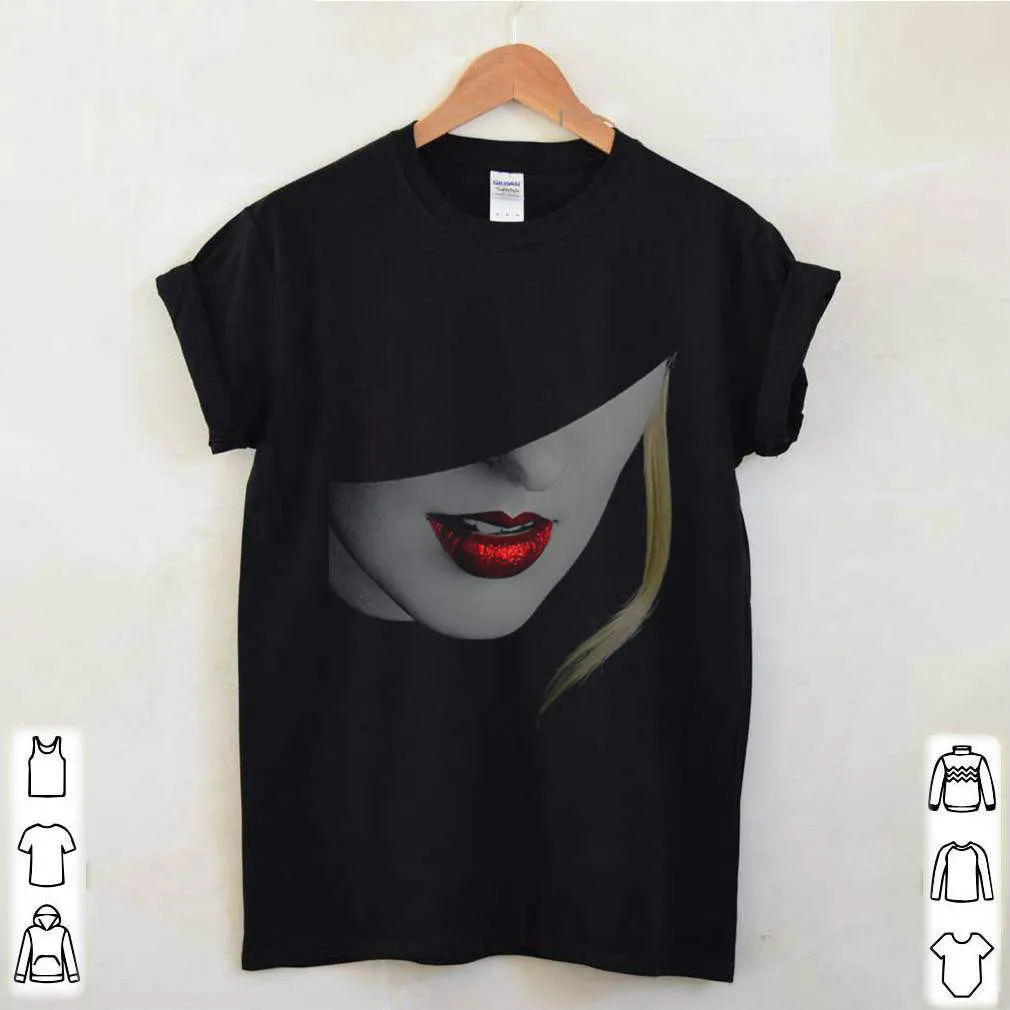 

Beauty Lady Red Lips Contour Mens T-Shirt. Summer Cotton Short Sleeve O-Neck Unisex T Shirt New S-3XL